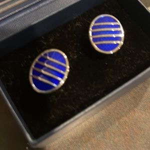 Brooks Brothers cuff links and anchor tie bar